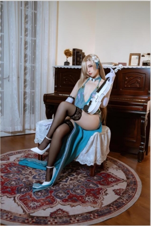 二佐Nisa NO.220 蔚蓝档案 明日奈礼服 [28P