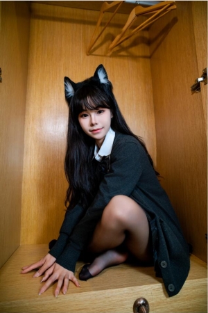 糊糊盟主 NO.010 猫耳jk黑丝 [23P